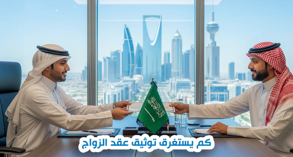 كم يستغرق توثيق عقد الزواج